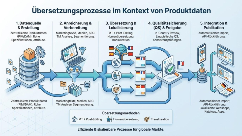 Übersetzungsprozesse im Kontext von Produktdaten