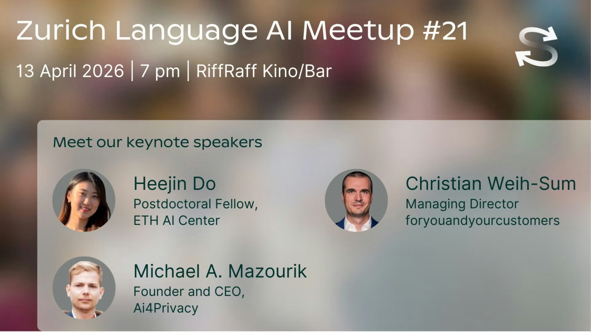 Zurich Language AI Meetup #21
