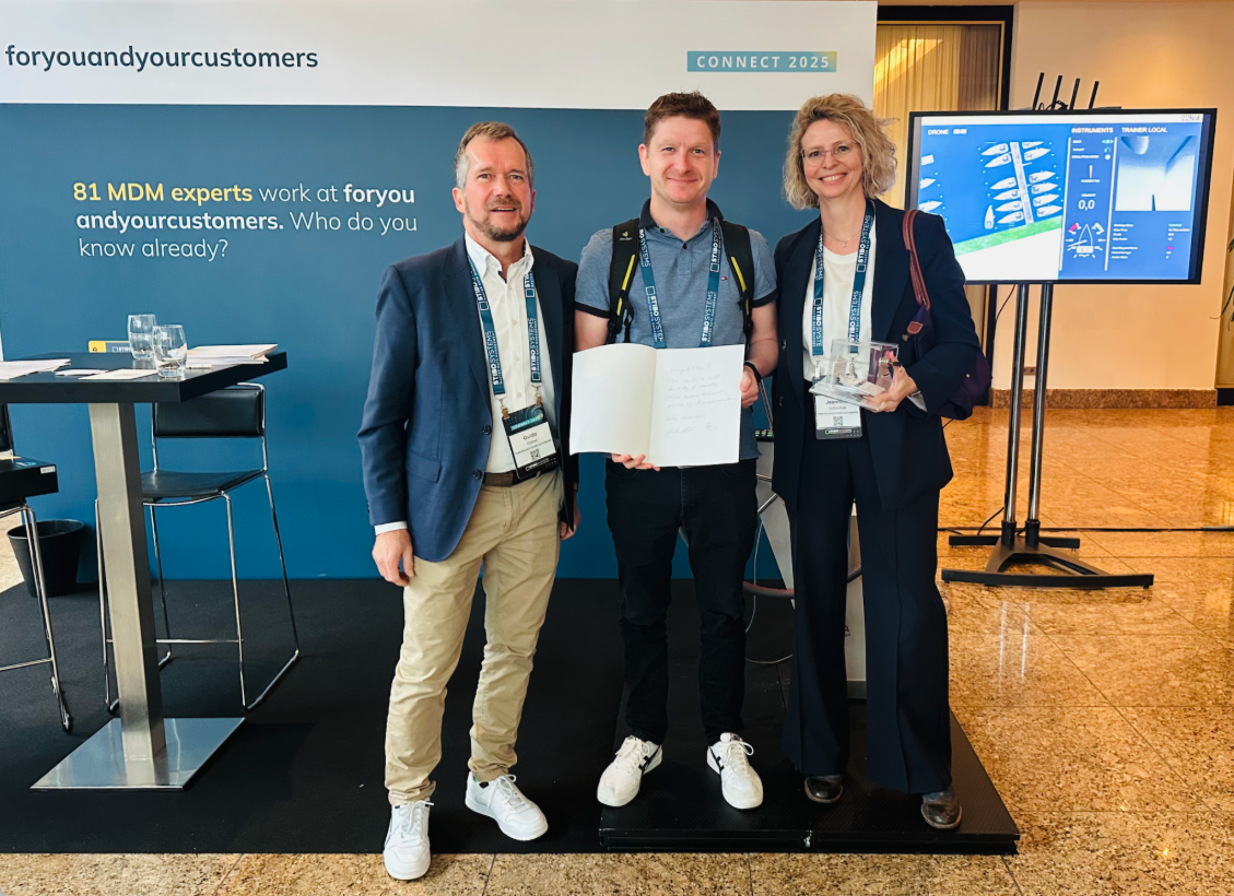 Gewinner des MDM Healthchecks auf der Stibo Connect 2025 in Berlin