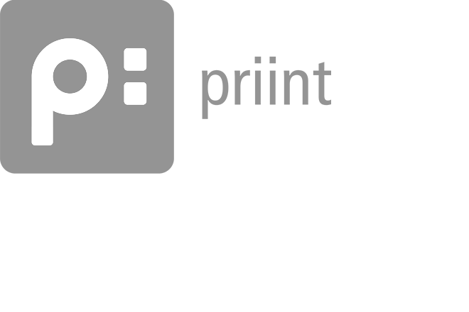 Priint logo grey top version