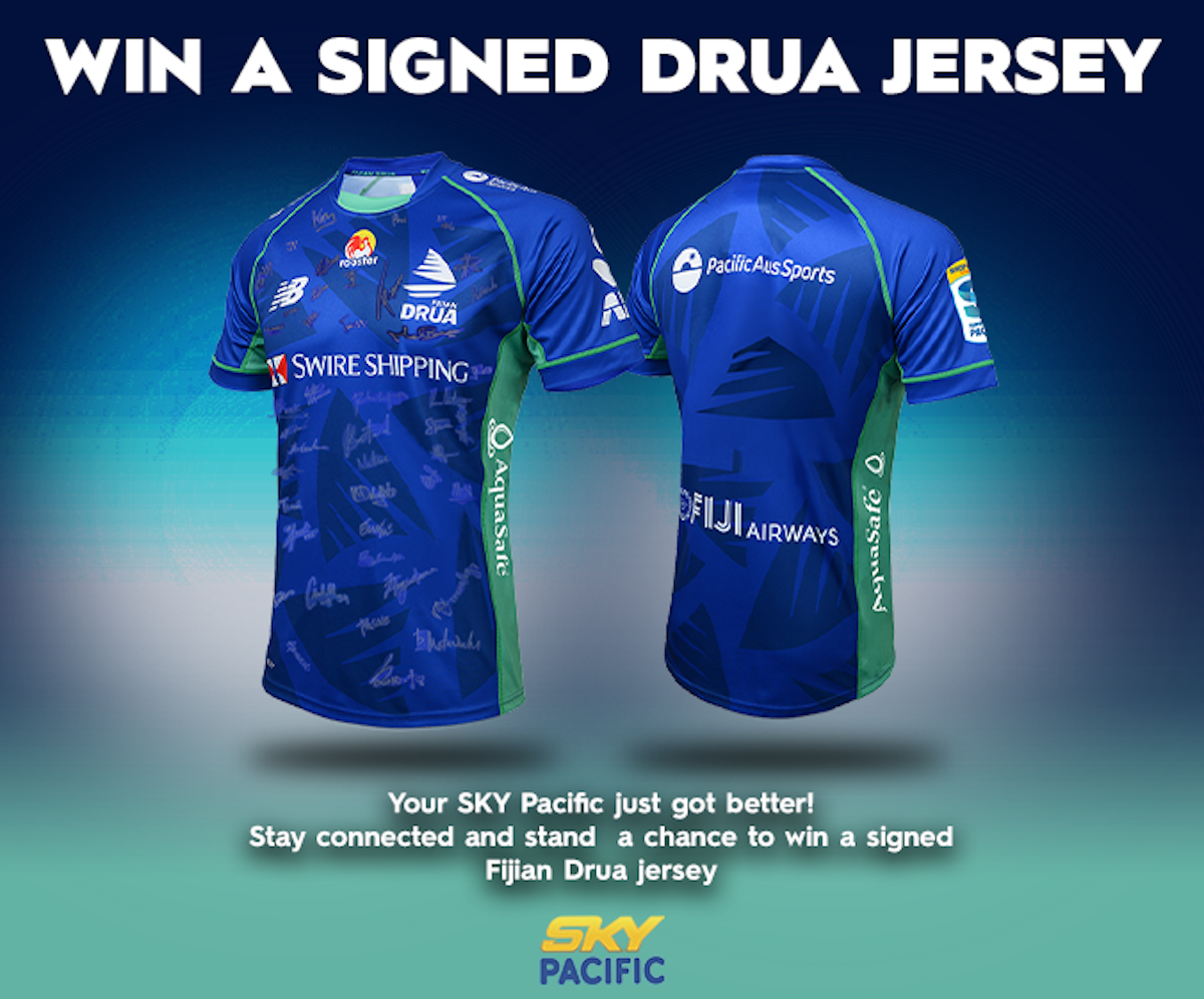 Fiji Win a Signed Fijian Drua Jersey