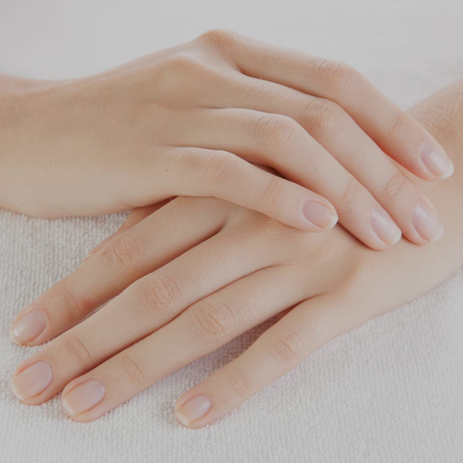 Closeup of a person's hands.