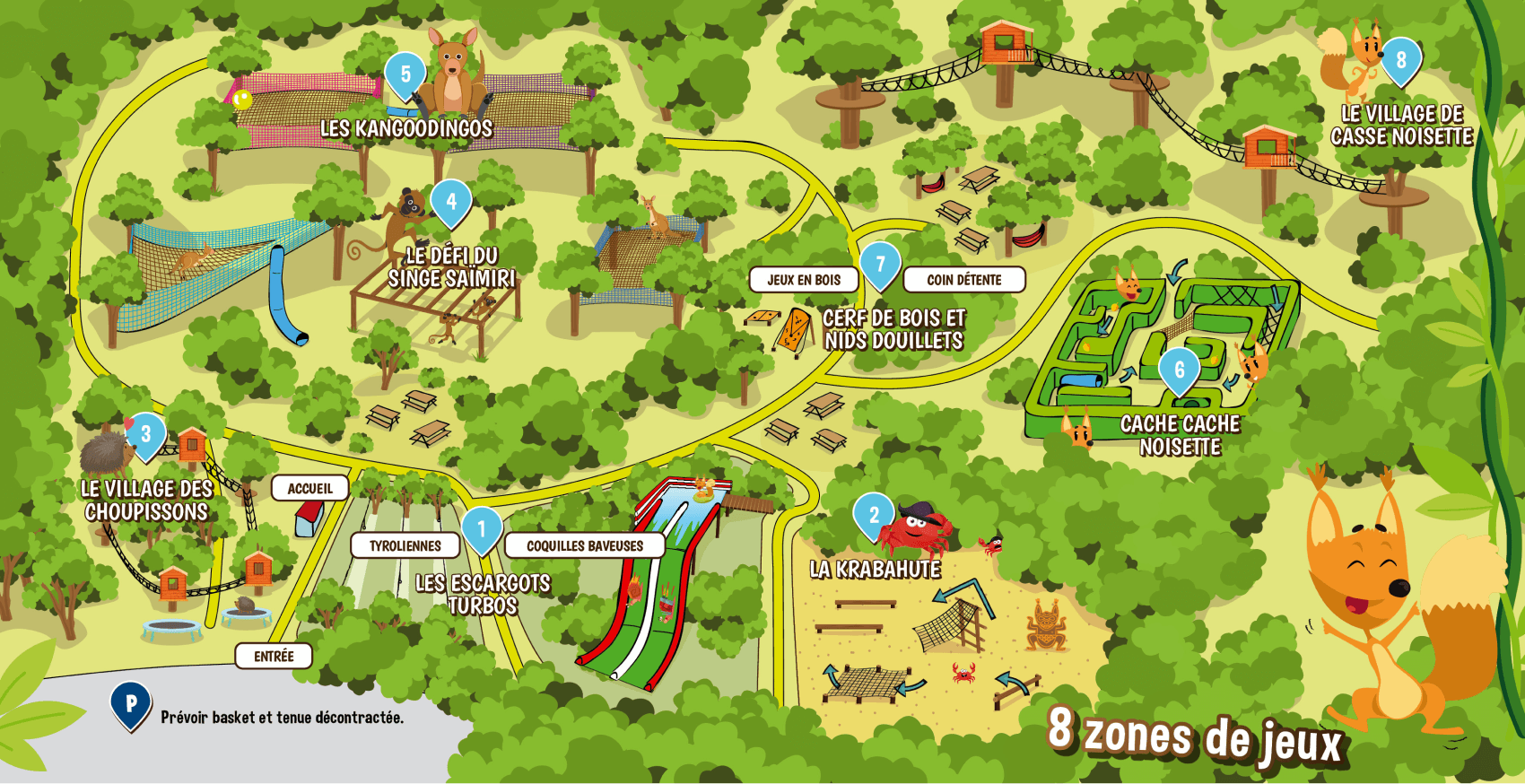 Plan du Parc Casse Noisette