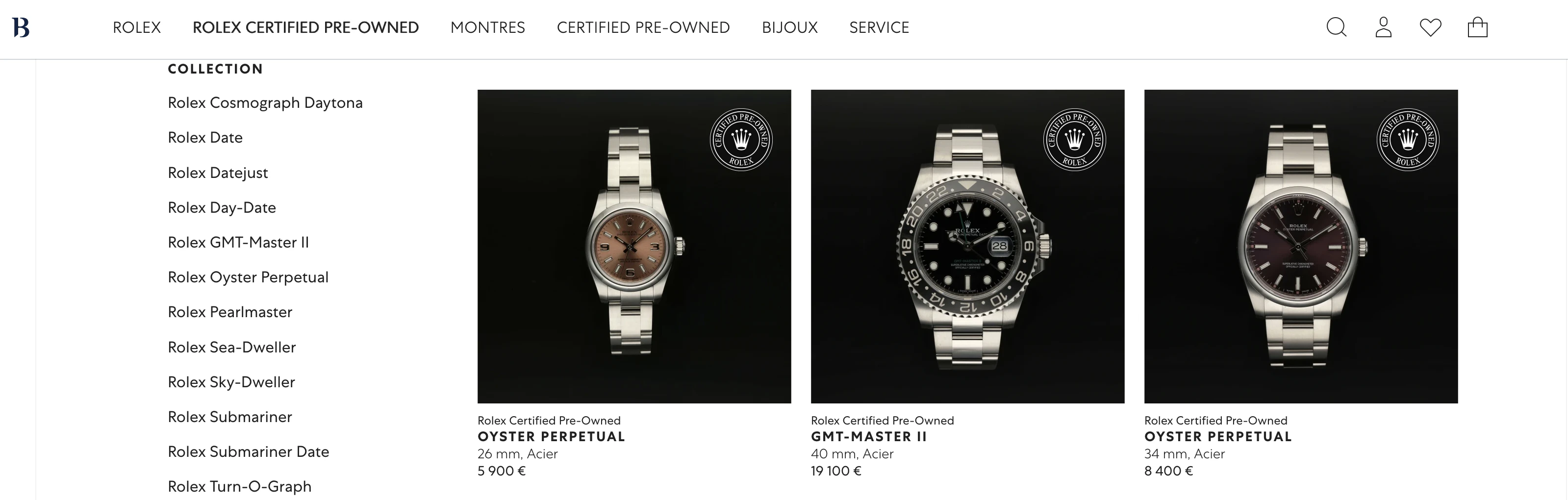 Site Bucherer - RCPO