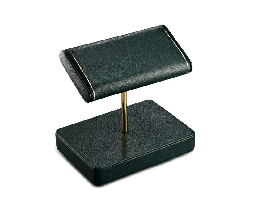 Static British Racing double watch stand in vegan leather from Wolf