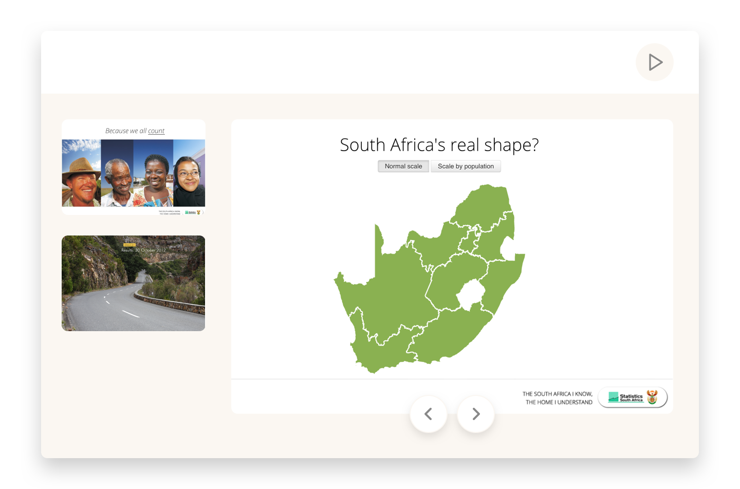 Visualizing the South African census