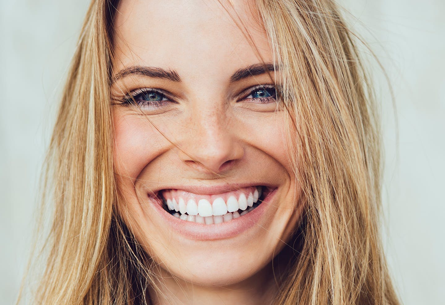 Woman smiling