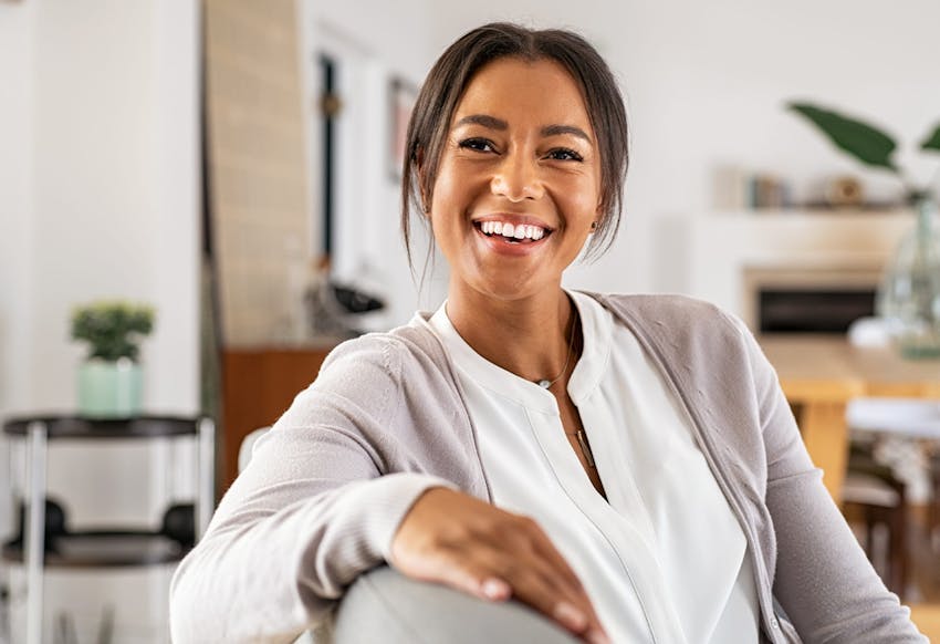 Woman in a white shirt
