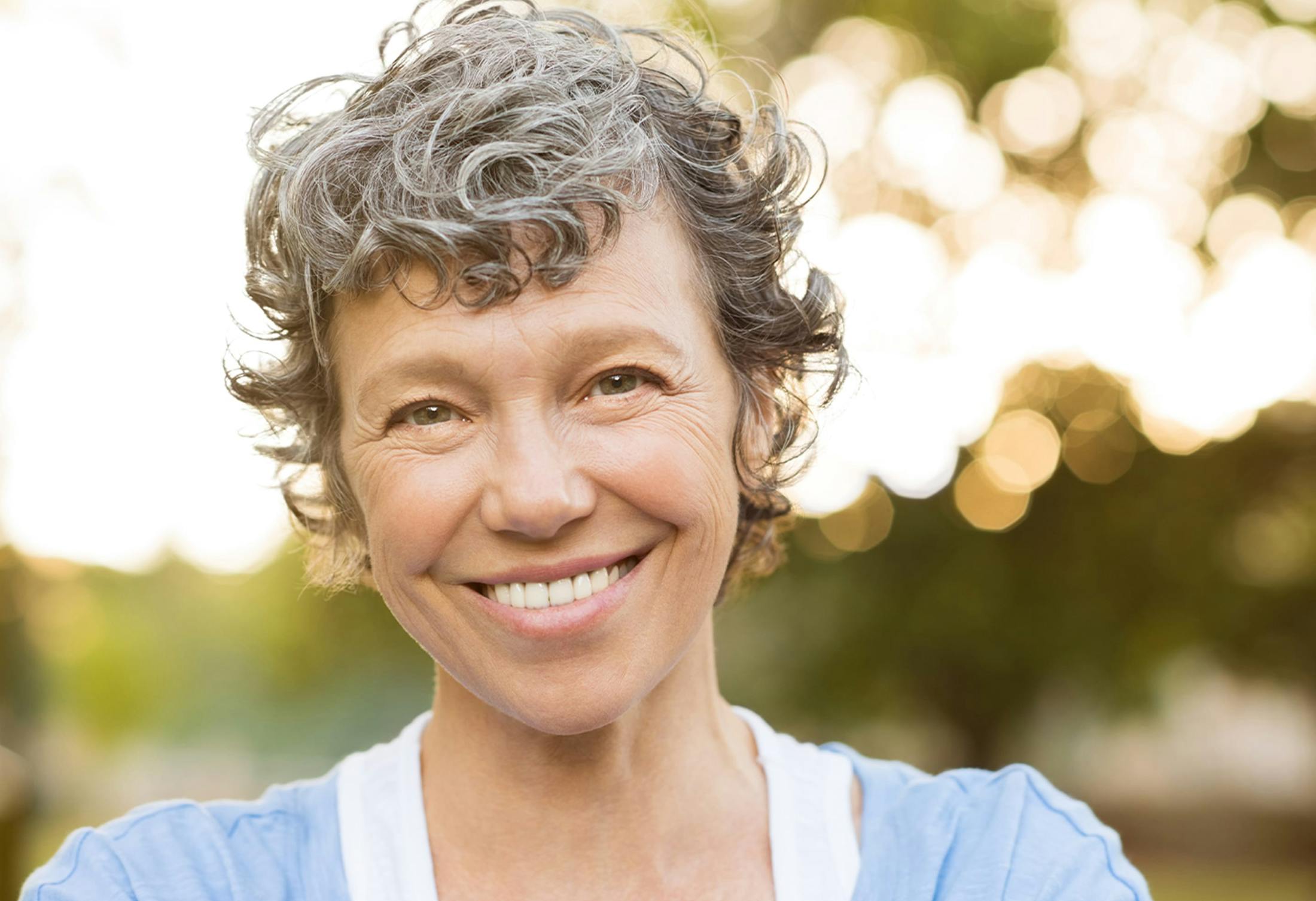 Woman smiling