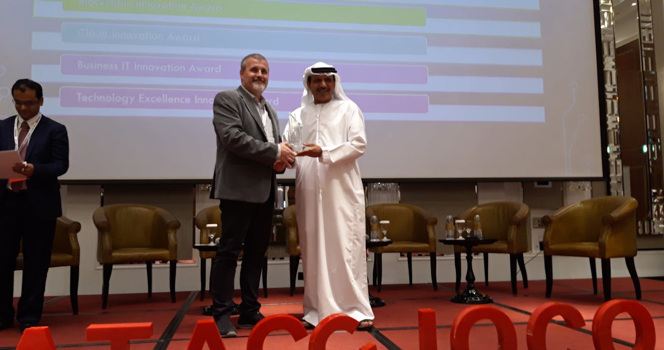 CargoX wins the #DataccioConnect Blockchain Innovation Award in Dubai