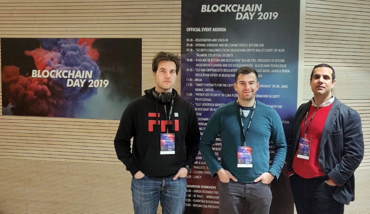 Janez Kranjc, CTO of CargoX, on smart contracts at the Blockchain Day 2019