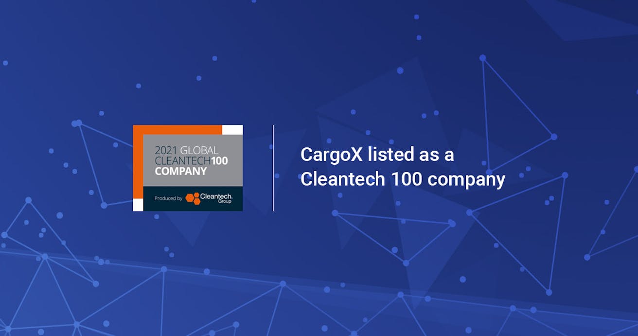 CargoX listed as a Cleantech 100 company