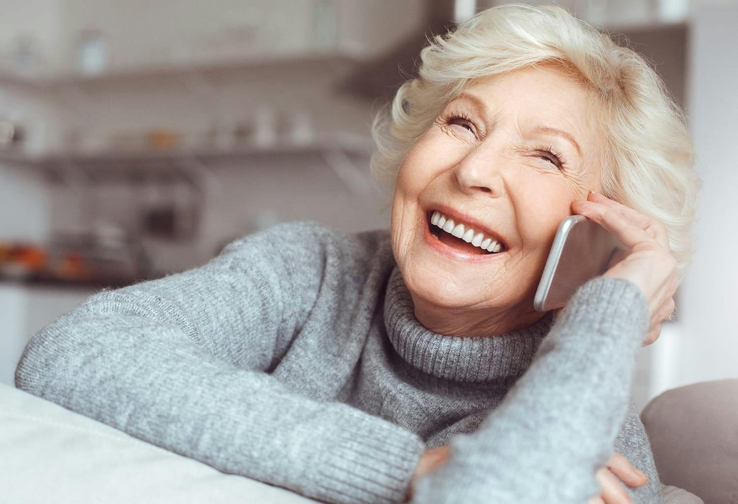 Woman talking on the phone