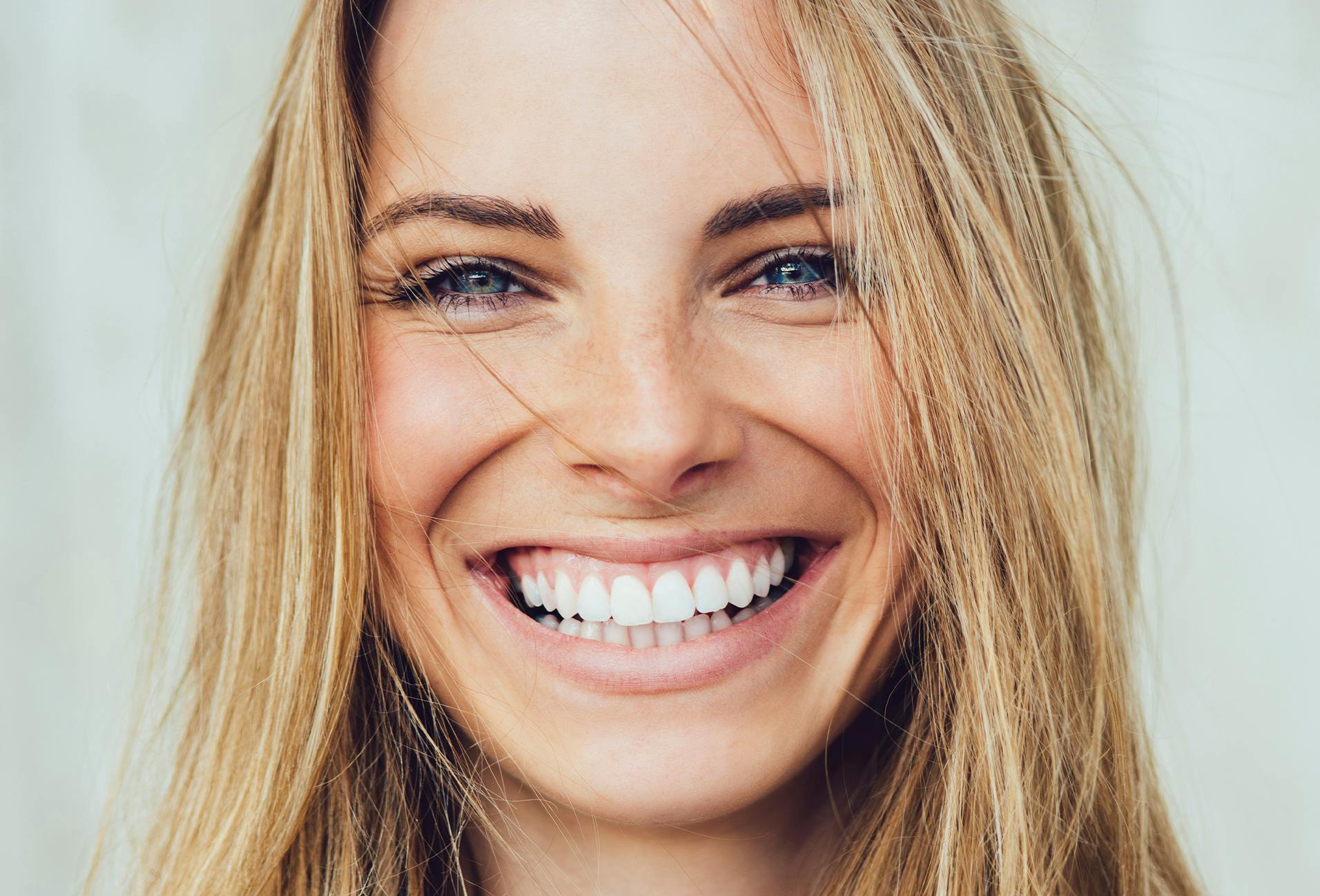woman with a big smile