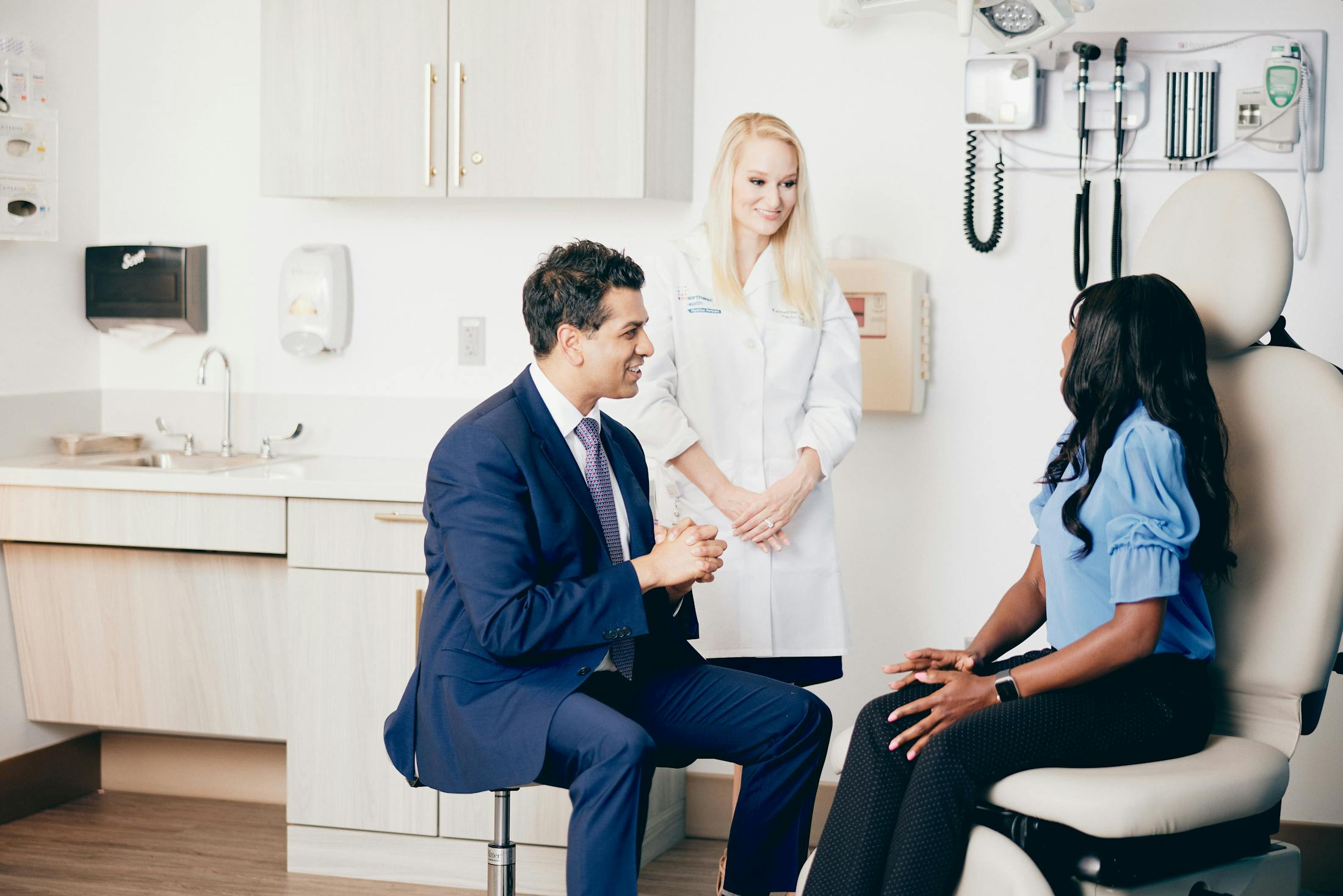 Dr. Tanna Speaking with a Patient