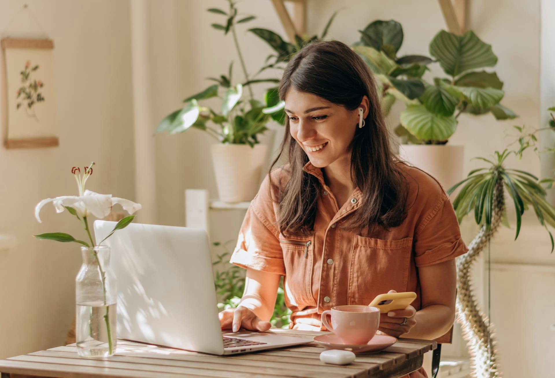 Woman on Her Laptop