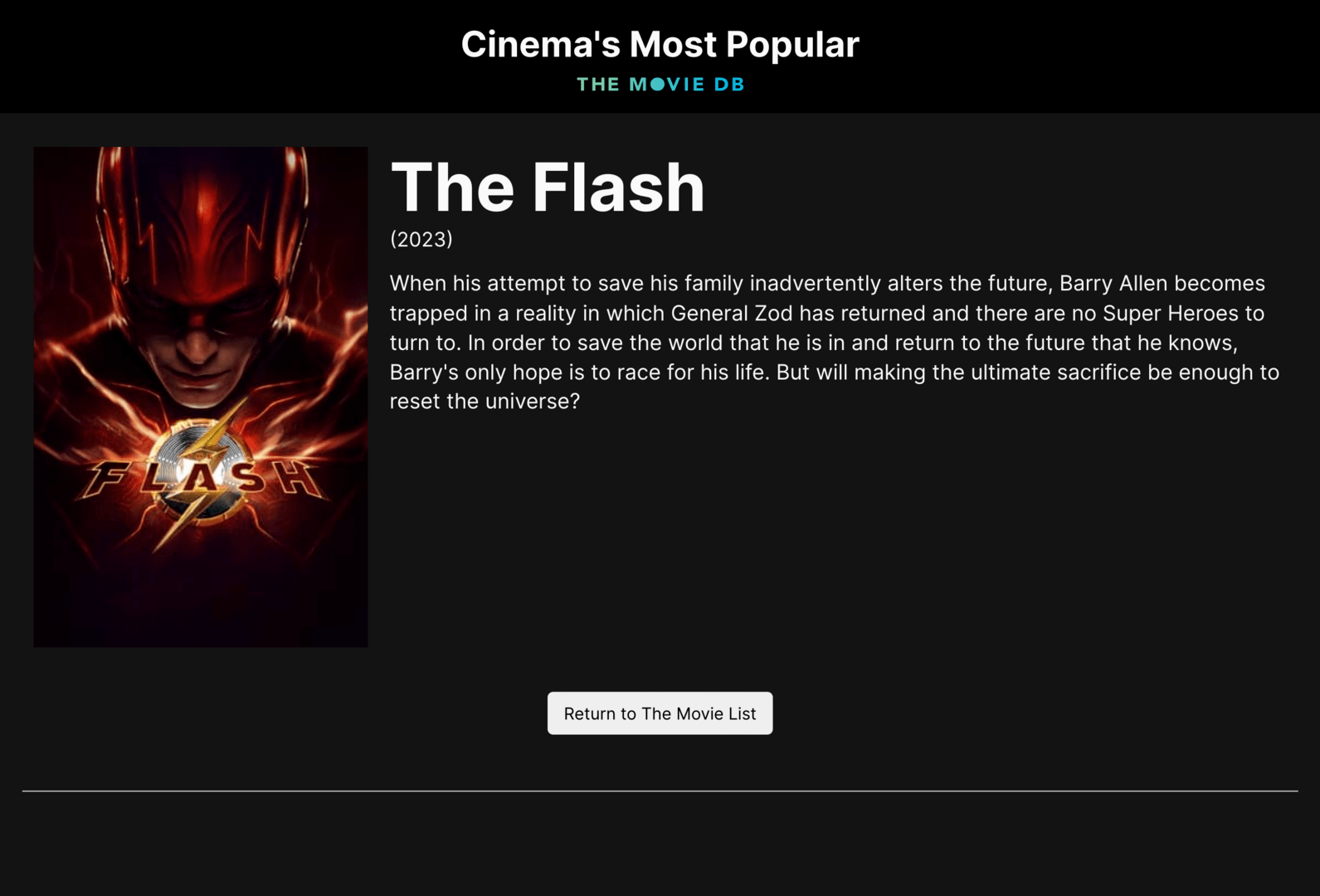 Info Film : React Edition - Movie details