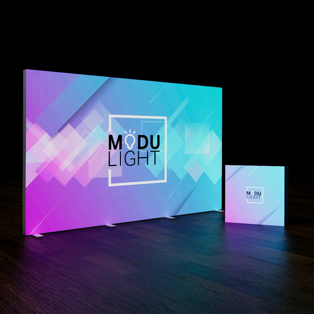 ModuLIGHT Backwall Lightbox Stands | Display Wizard
