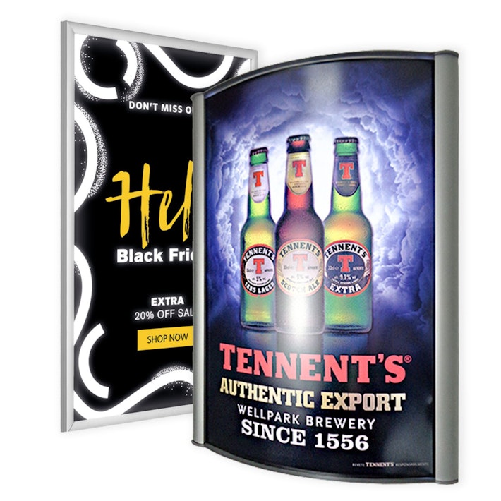 backlit poster frames