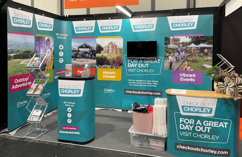 Checkout Chorley Modular Exhibition Stand Build & Breakdown