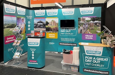 Checkout Chorley Modular Exhibition Stand Build & Breakdown