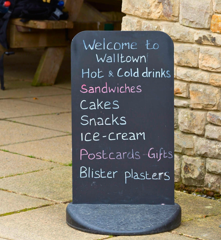 EnviroFlex Chalkboard Pavement Sign
