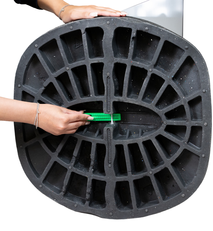 EnviroFlex Chalkboard Pavement Sign fastener
