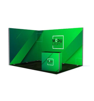 l-shape modular displays