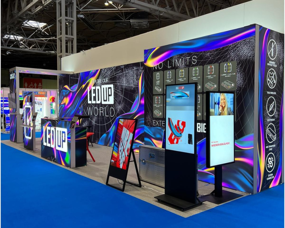 Picture of our LED UP & Modulight Range in action at LEDUP World