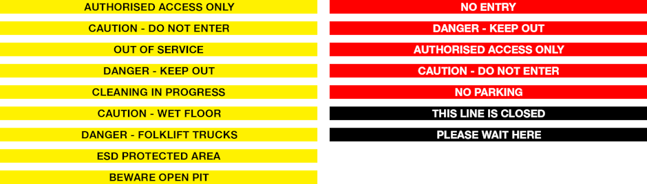 WallMaster 50mm Message Belts