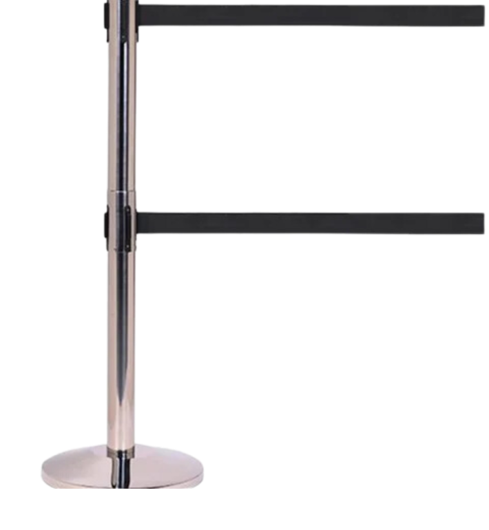 QueueMaster Twin Retractable Barriers