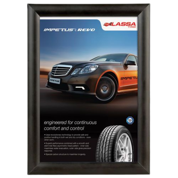 Black Poster Snap Frame - 25mm