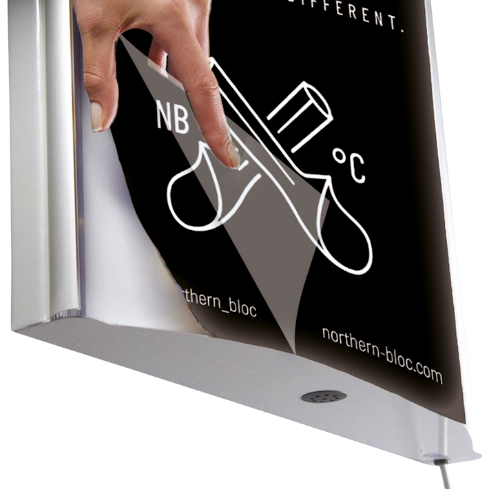 D-Light Convex LED Illuminated Poster Frame