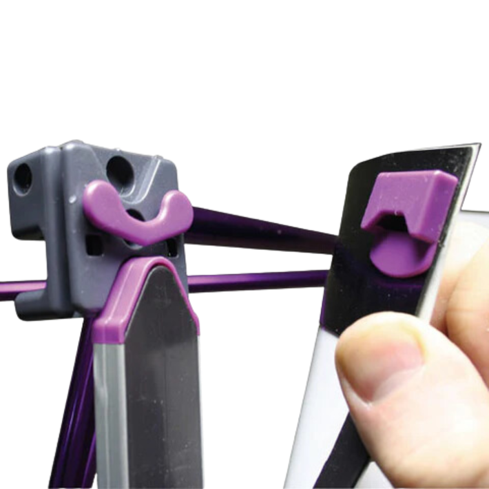 Hook Fastener Friendly Pop Up Stand