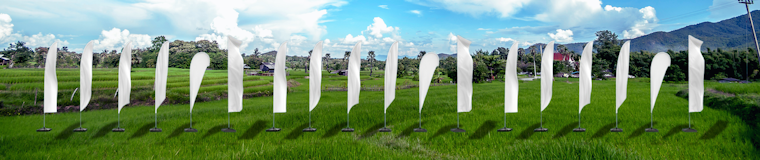 Advertising Flags Banner