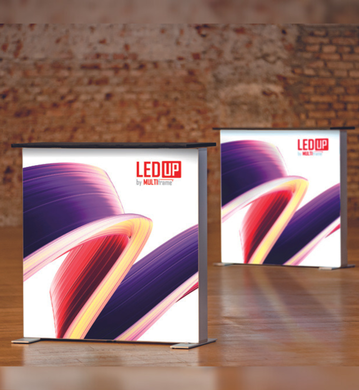 LEDUP Backlit Exhibition Counter In Situ