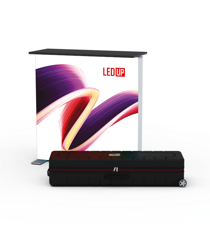 LEDUP Backlit Exhibition Counter with Case