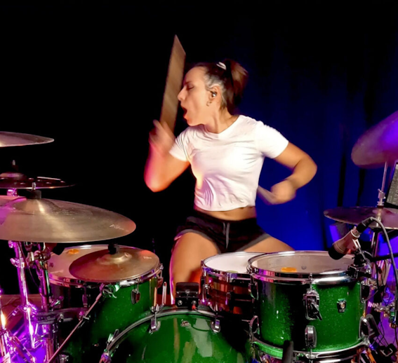 UK Drum Show drum lady