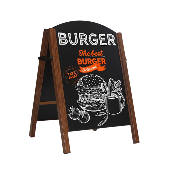 Deluxe Steel Leg Chalkboard A-Frame