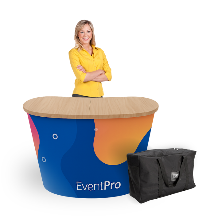 Eventpro Curved PopUp Counter lady