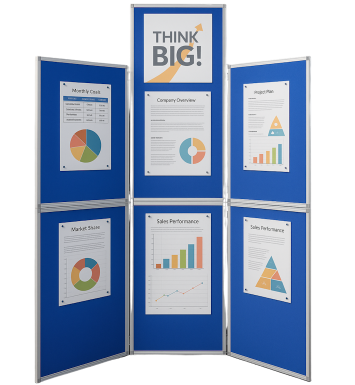 DisplayPro Aluminium – 6 Panel Portable Display Board