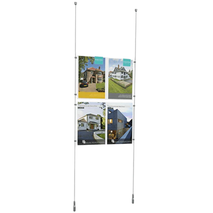 Double A4 Portrait Cable Display Kit