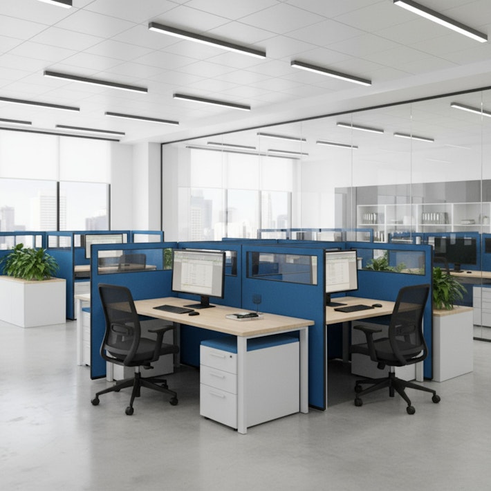 Glazed Office partition - 1200