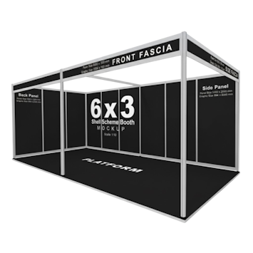 Most Effective Shell Scheme Graphics Non-Seamless PVC Shell Scheme Wall Graphics | Exhibition Panels