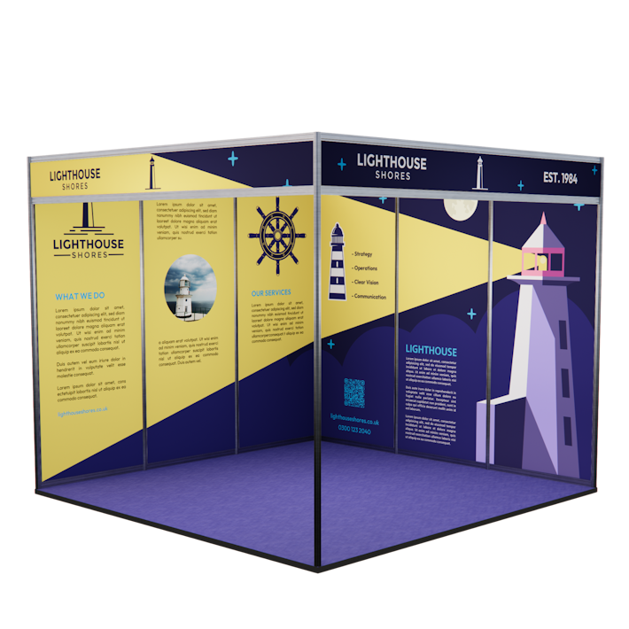 3X3 Non Seamless Shell Scheme Example