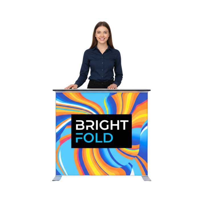 Brightfold Counter with lady
