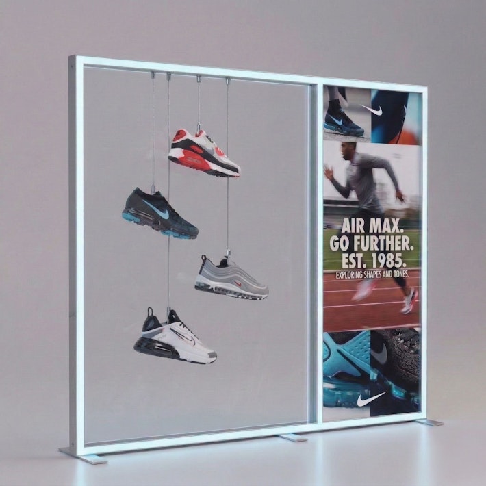 LiNEUP Product Display Hanging Shoes