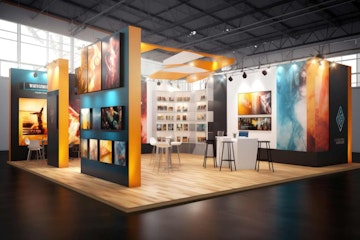 Create exhibit booth stand space