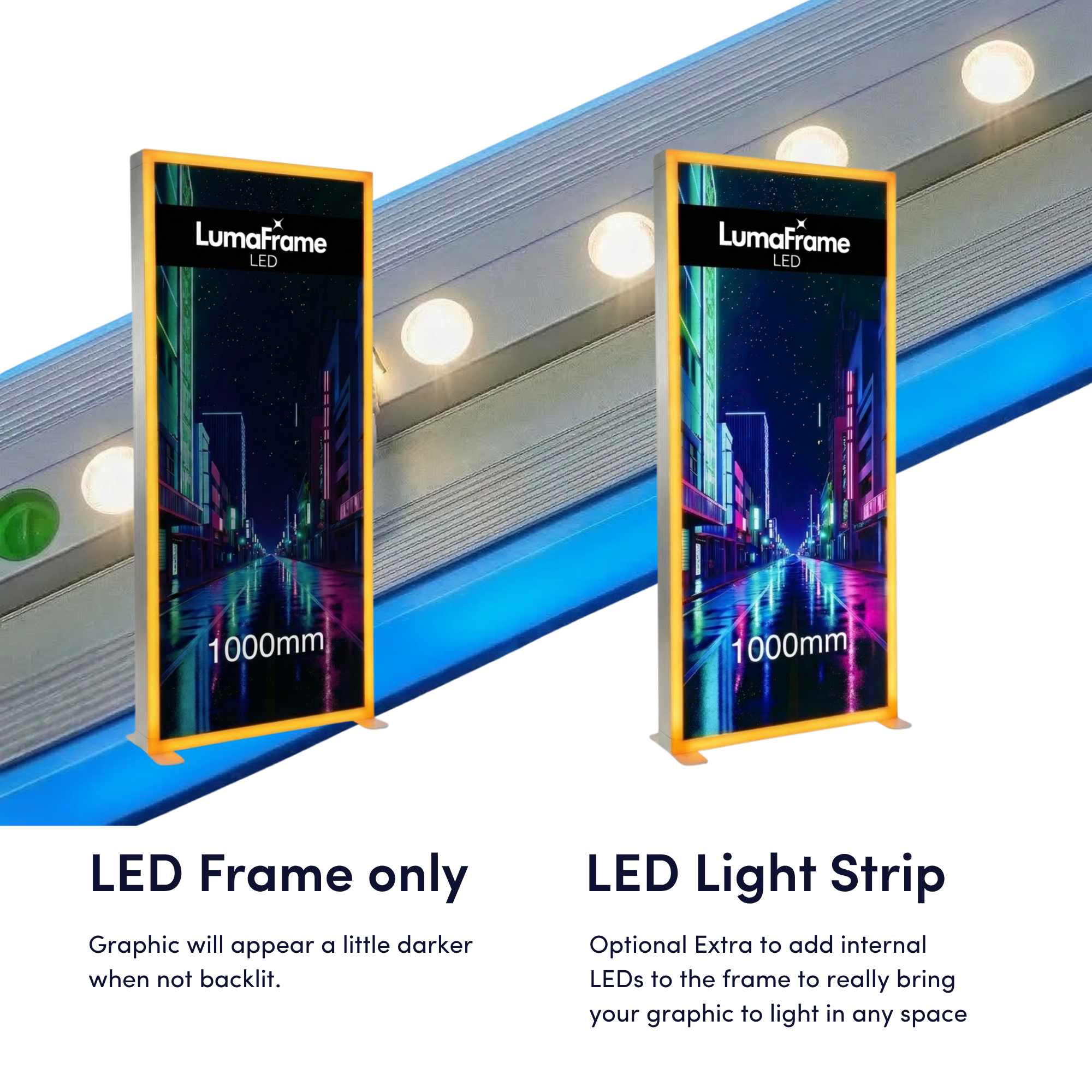 LumaFrame LED Lightbox Counter | RGB Colour Changing SEG Counter
