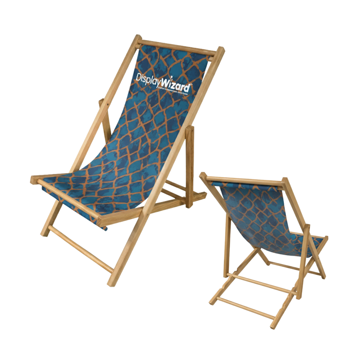 Custom Printed Deckchair Front and back Display Wizard